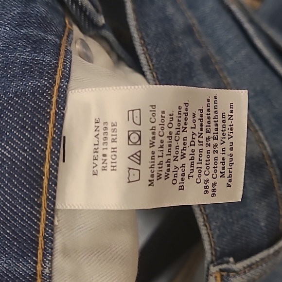EVERLANE HIGH RISE JEANS - Picture 6 of 8
